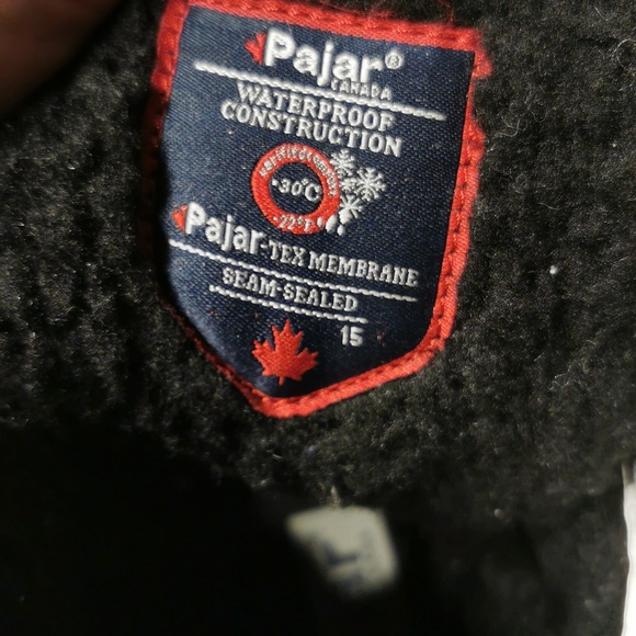 Pajar Canada Adventure Tall Lace Waterproof Winter Boots Black - Picture 10 of 11